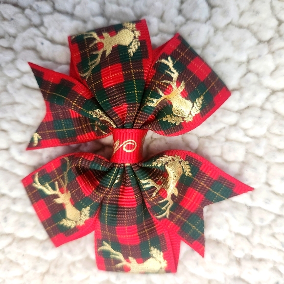 Hand Crafted Other - Christmas Clip in bows